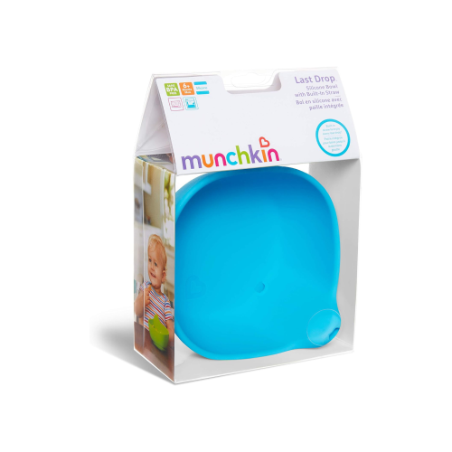 Munchkin Last Drop Silicone Toddler Bowl with Buil...
