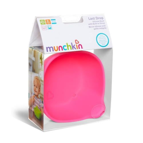 MUNCHKIN LAST DROP SILICONE TODDLER BOWL 1PK GREEN