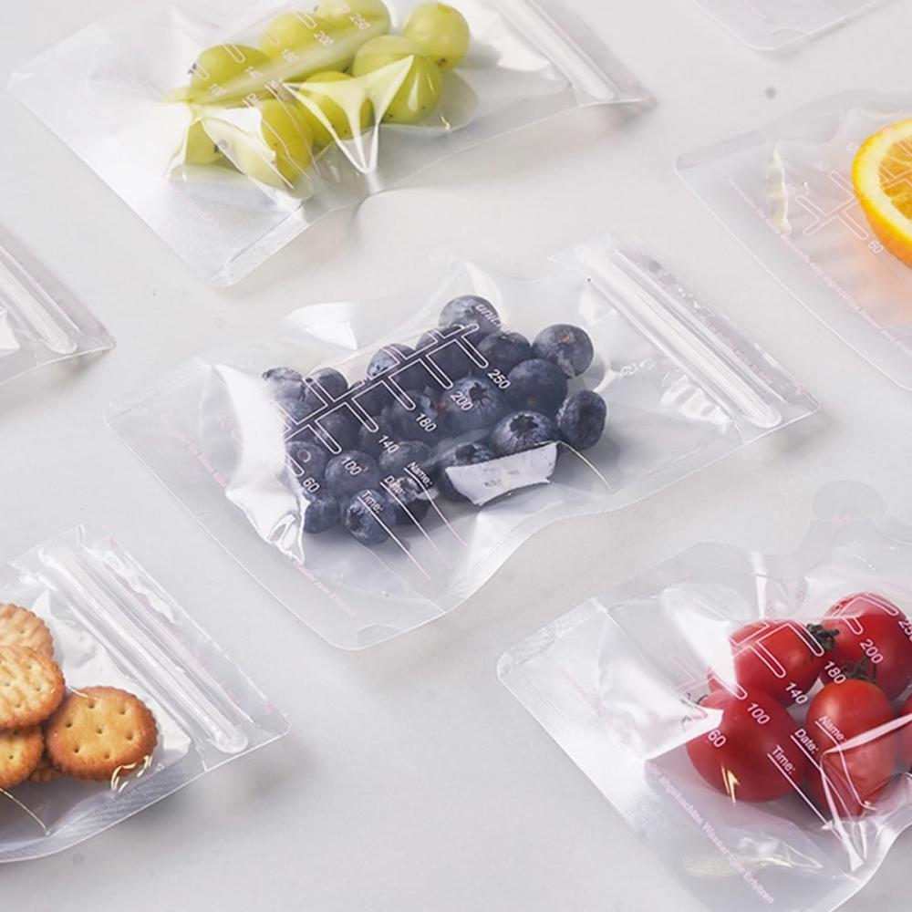 ECVV Breast Milk Storage Bags 250ml: أكياس تخزين حليب الأم، 50 قطعة، للرضاعة الطبيعية (خالية من BPA)