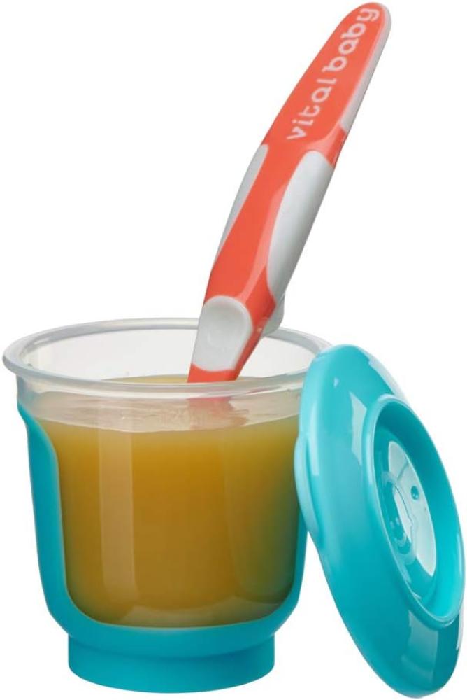 فيتال بيبي نوريش حافظة طعام للفطام 120 مل 4 حبة