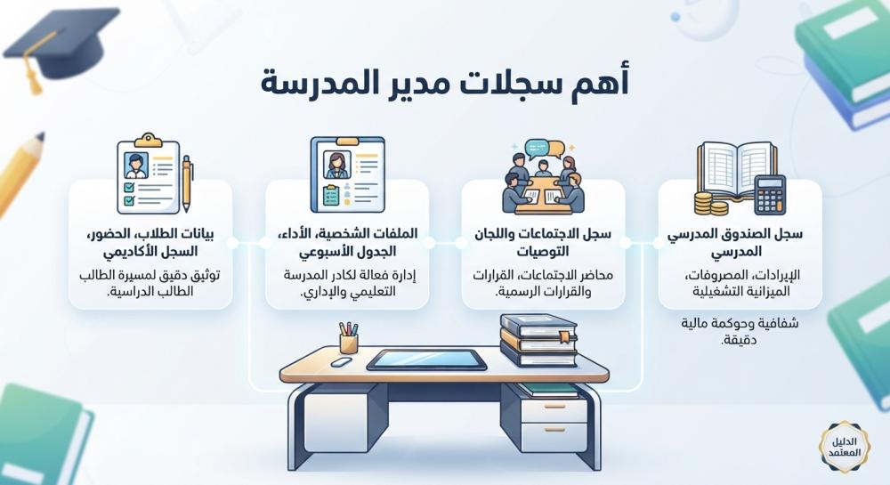 أهم سجلات مدير المدرسة