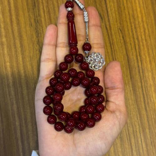 سبحة بكلايت عنابي