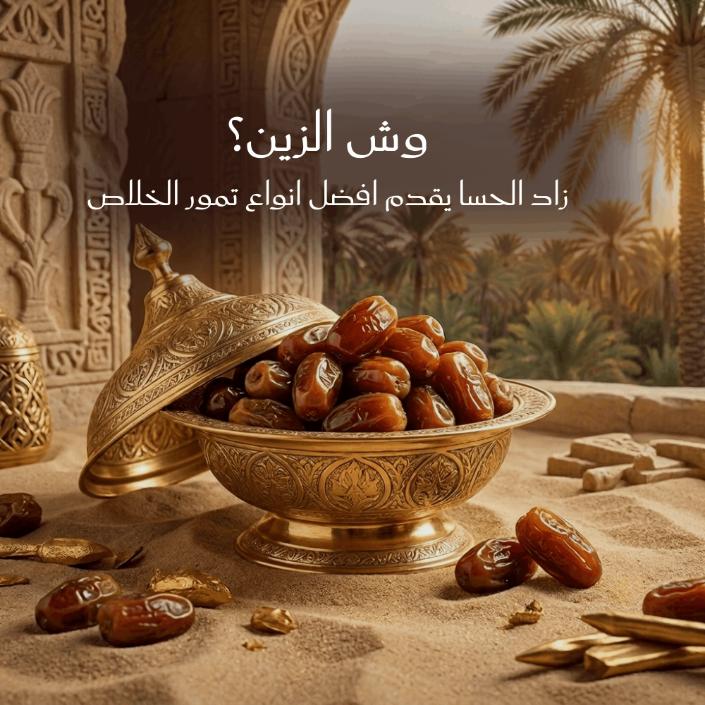 وش الزين؟ زاد الحسا يقدم افضل انواع تمور الخلاص