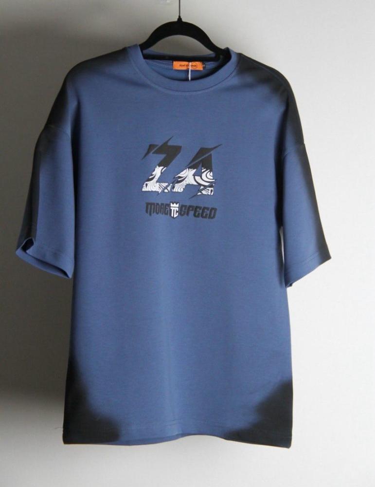 تشيرت ZA أزرق