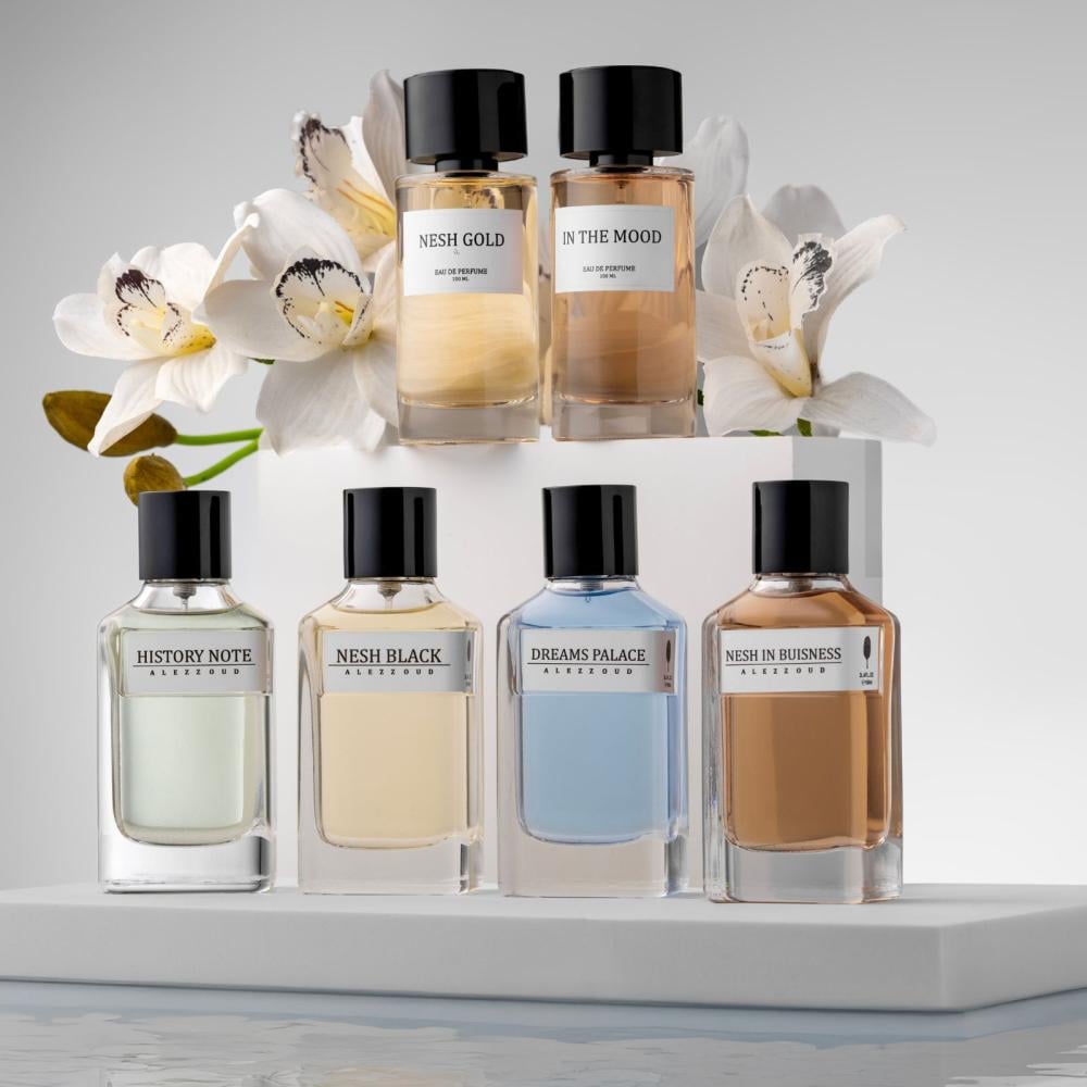 عطور العز للعود - بكج عطر نيش بلاك 100 مل + نيش جولد 100 مل + دريمز بالاس 100 مل