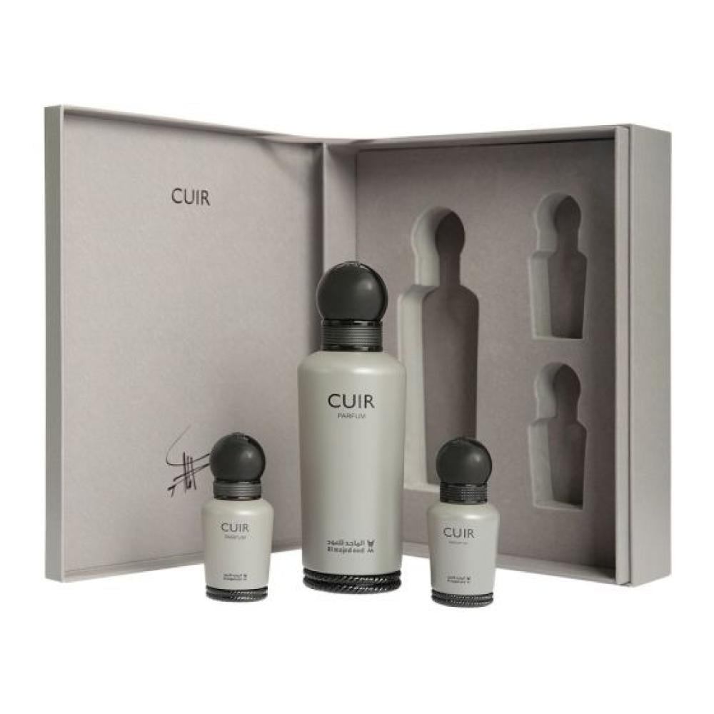 الماجد للعود - بوكس هدايا عطر كوير 150 مل + زيت 15 مل + عطر 15 مل
