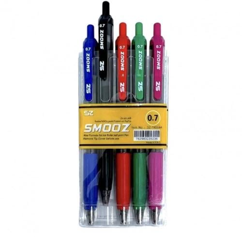 طقم أقلام 5 الوان 0.7 SMOOZ