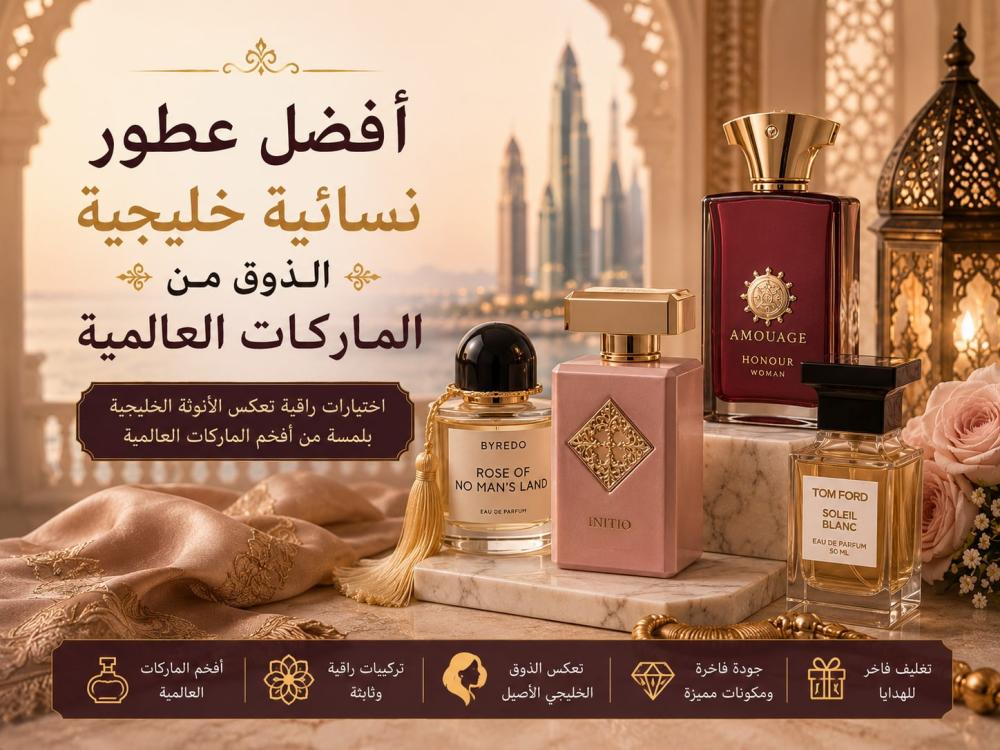 أفضل عطور نسائية خليجية الذوق من الماركات العالمية