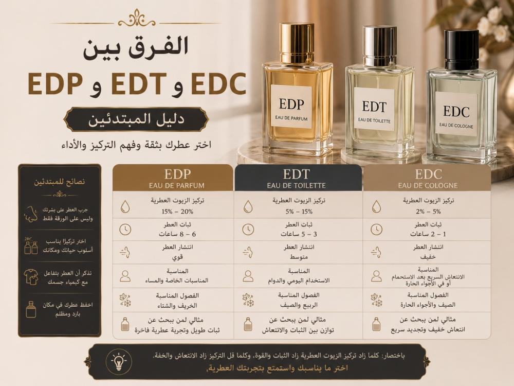 الفرق بين EDP و EDT و EDC — دليل المبتدئين