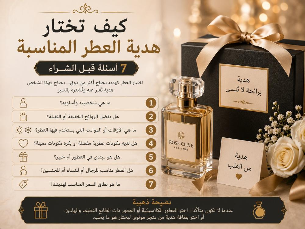 كيف تختار هدية العطر المناسبة — 7 أسئلة قبل الشراء