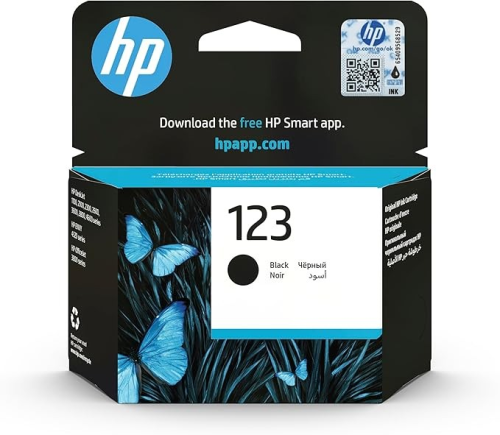 خرطوشة طباعة حبرية HP 123‏ أصلية سوداء - F6V17AE