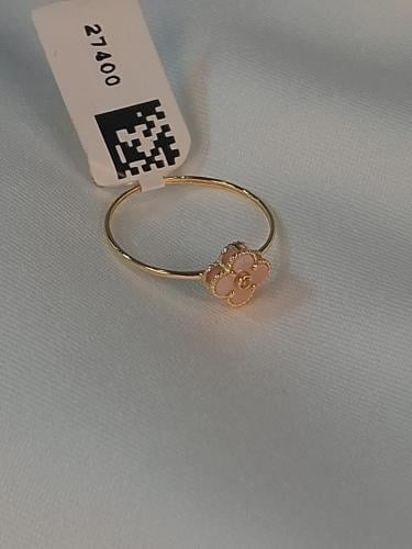 خاتم ذهب أصفر عيار 18 تصميم Van Cleef