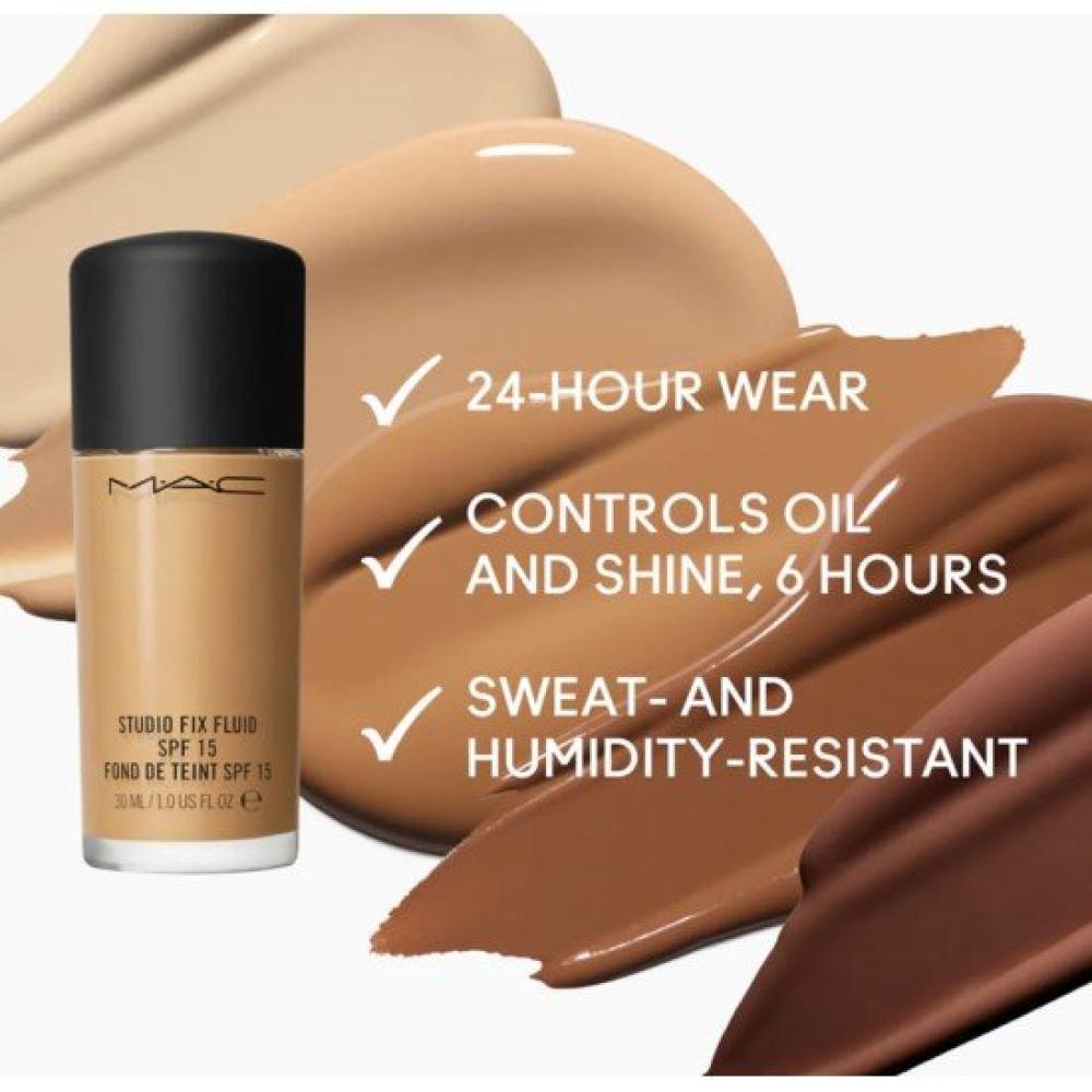 ماك كريم أساس ستوديو فكس فلويد مع واقي شمس NC30 - 30 مل