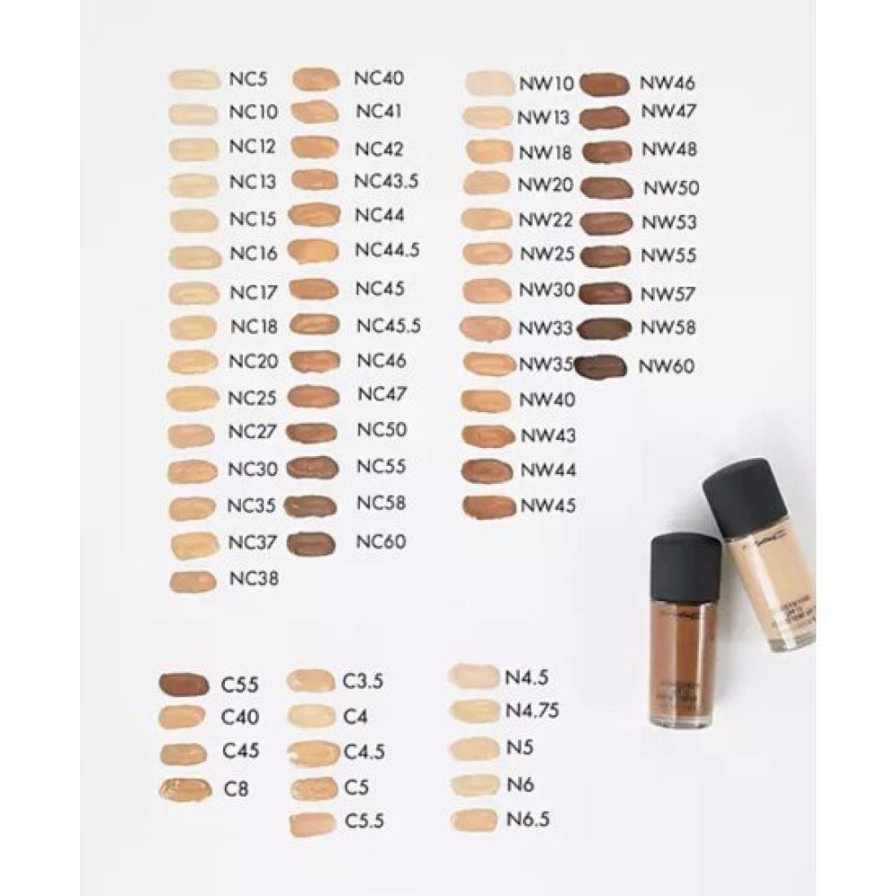 ماك كريم أساس ستوديو فكس فلويد مع واقي شمس NC30 - 30 مل