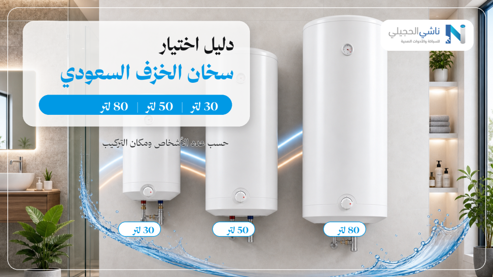 دليل اختيار سخان الخزف السعودي: 30 لتر، 50 لتر، و80 لتر