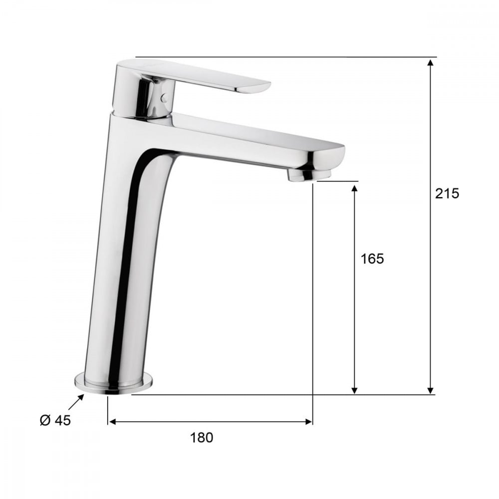 خلاط مغسلة طويل اتوماتيك 3201 italy pentagono ARTHA