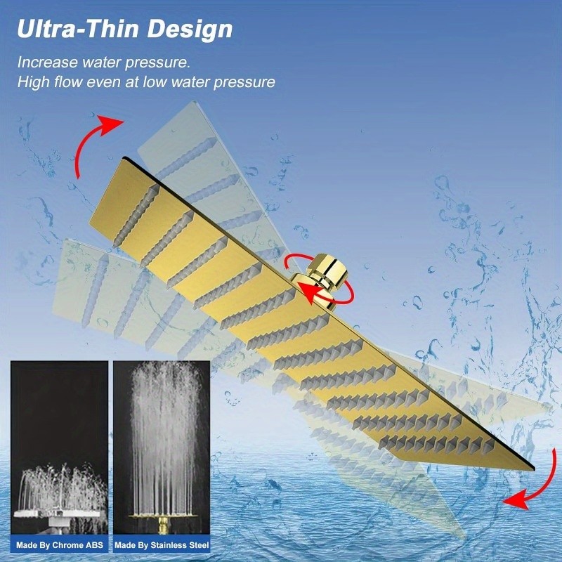 طاسة دش مطري ذهبي HIGH NASH