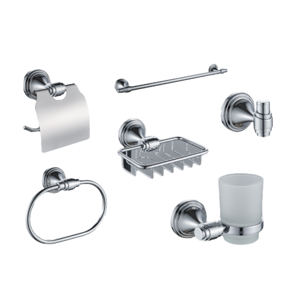 طقم أكسسوارات 6 قطع كروم SOLLO  57