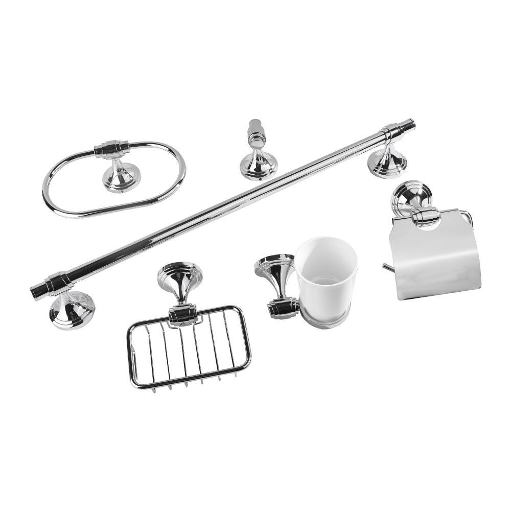 طقم أكسسوارات 6 قطع كروم