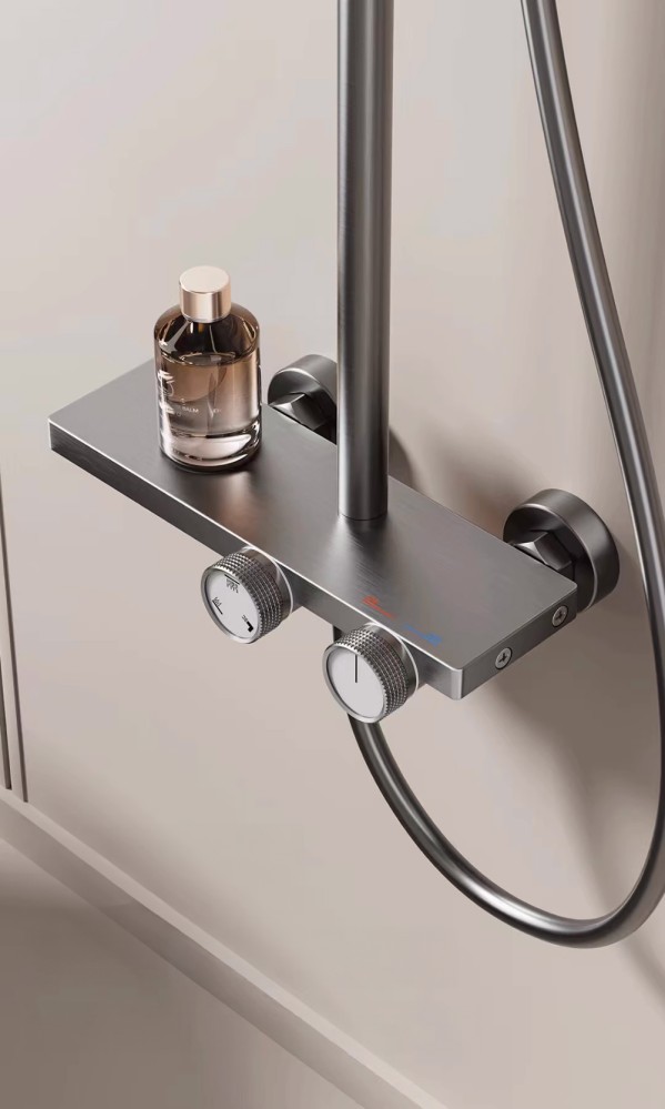 طقم  دش مربع  مسكة مع سماعة وعمود SH-02