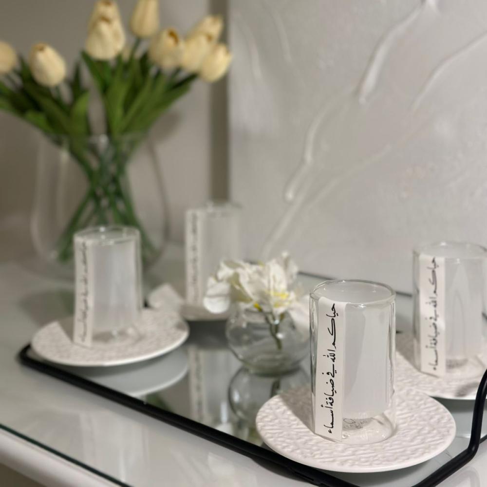 شرائح السكر للأكواب 10 حبات بعبارات من اختيارك