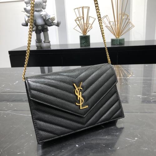 YSL Cassandre envelope chain wallet