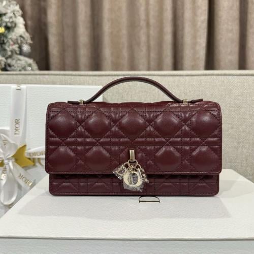Miss dior mini burgundy matte