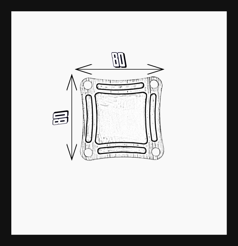 طاولة بلوت بني منحني ساده