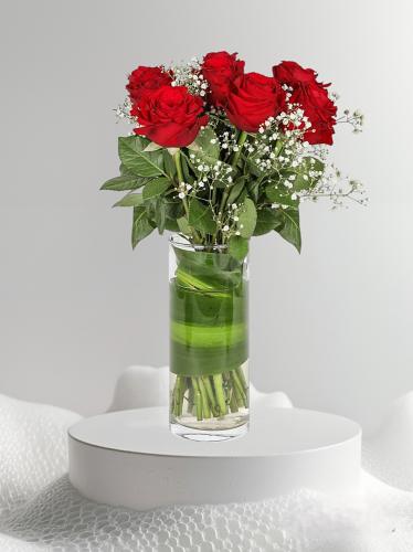 Classic rose vase