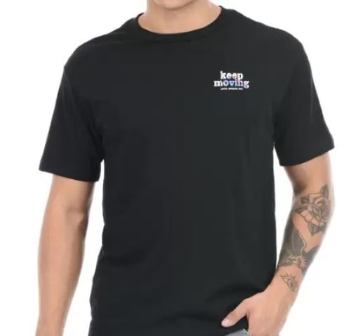 تيشرت أنتا - Men Solid Round Neck Pure Cotton Whit...