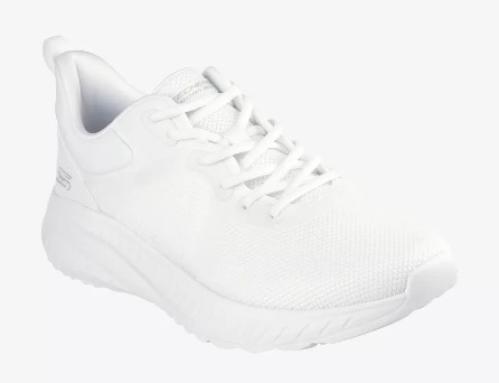 حذاء مشي رجالي من Skechers أحادي اللون برباط
