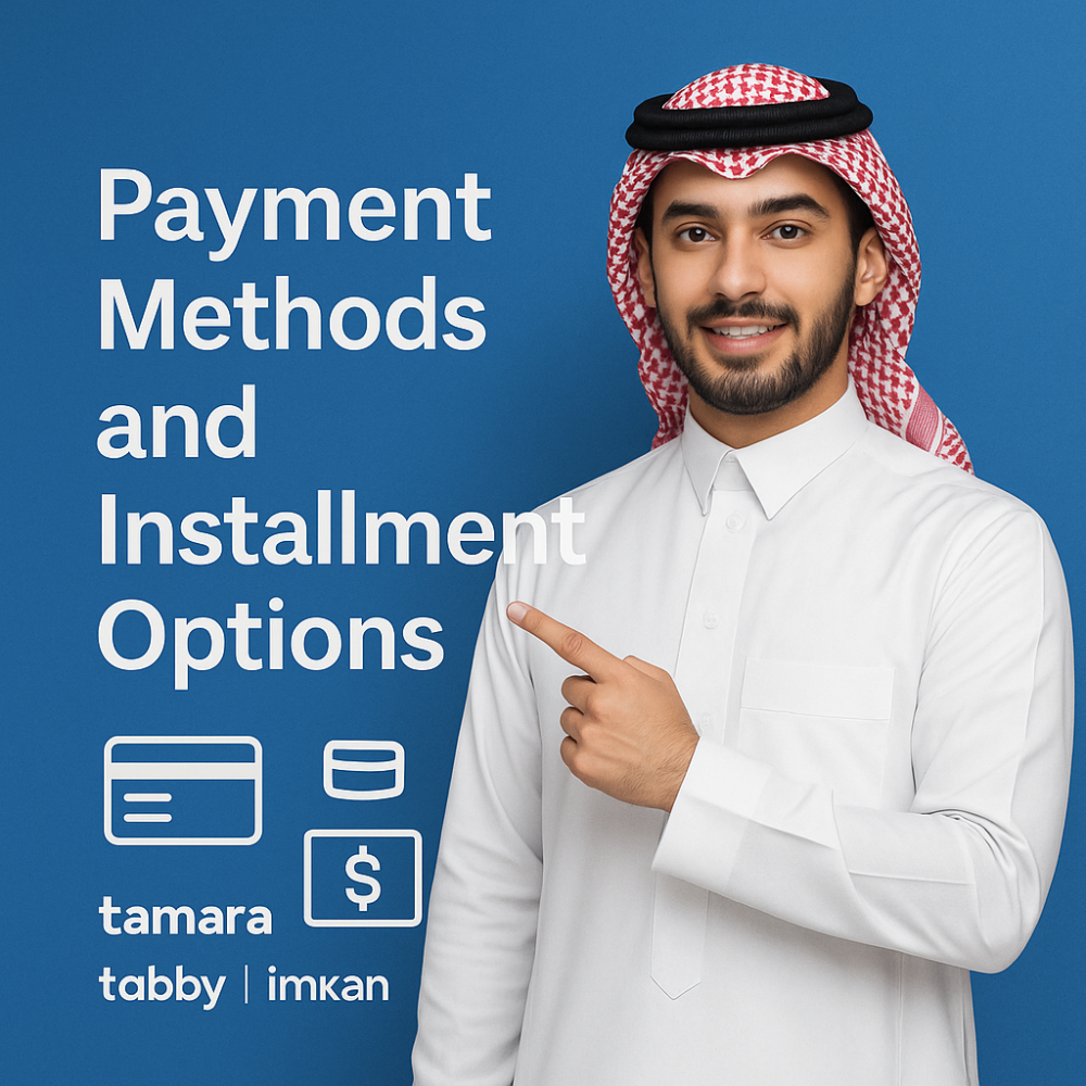 طرق الدفع وخيارات الأقساط المتاحة في كود الرياضة – تسوّق براحتك