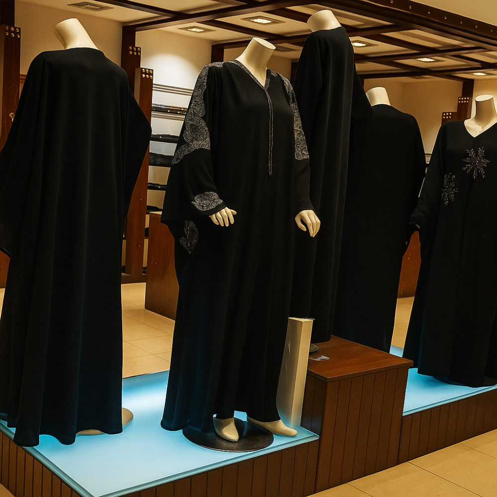 نموذج العمل التجاري لمشغل عباءات نسائية