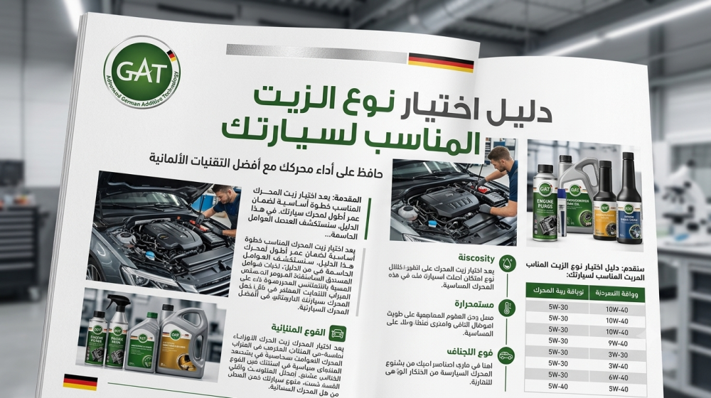 نوع الزيت المناسب للسيارة