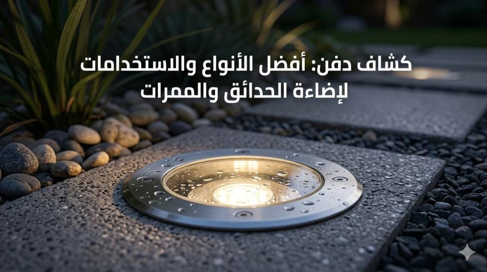 كشاف دفن: أفضل الأنواع والاستخدامات في إضاءة الحدائق والممرات