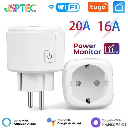 قابس ذكي Tuya WiFi مع مراقبة الطاقة
