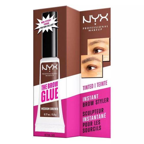جل حواجب ذا براو جلو من NYX - بني متوسط