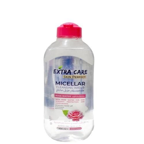 اكسترا ماء ميسيلار مزيل المكياح بخلاصة ماء الورد 400 مل