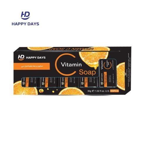 صابون وجه بفيتامين سي ميني 5 قطع من هابي ديز 30 جرام