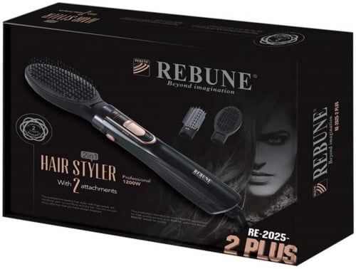 مصفف الشعر ريبون RE-2025-2Plus  مع فرشتين - 1200w