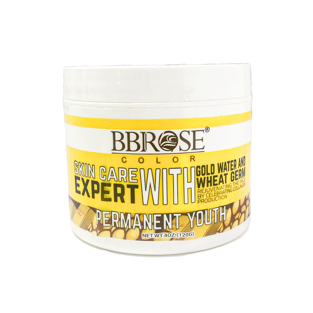 كريم العناية بماء الذهب والقمح بي بي روز 120 غ