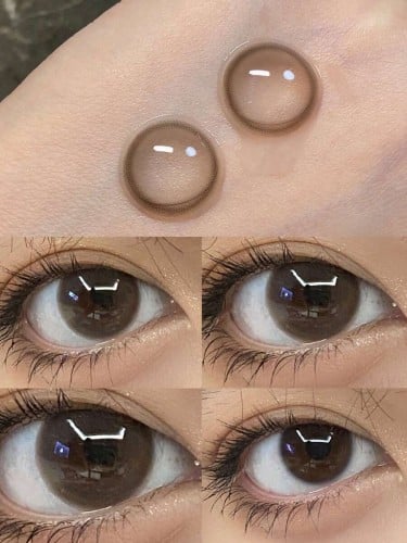 عدسات لاصقة لون BROWN مدة سنة