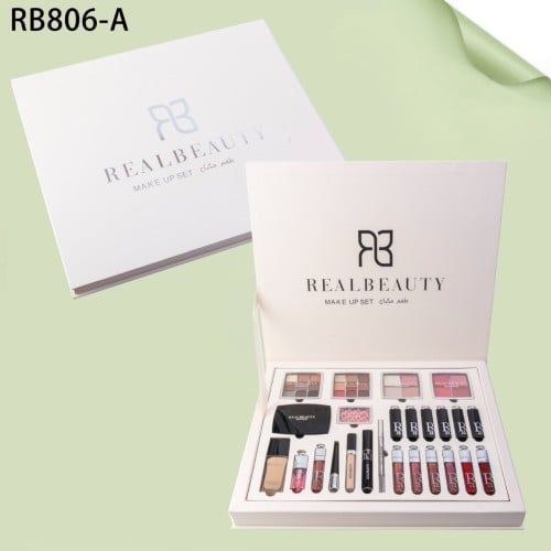 بوكس مكياج احترافي الجديد+ 24 قطعة من Real Beauty