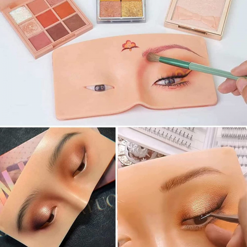 وجه تدريب سيليكون لممارسة المكياج, قابل لإعادة الاستخدام