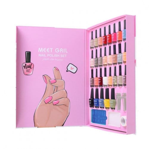 مجموعة طلاء اظافر MEET GRIL