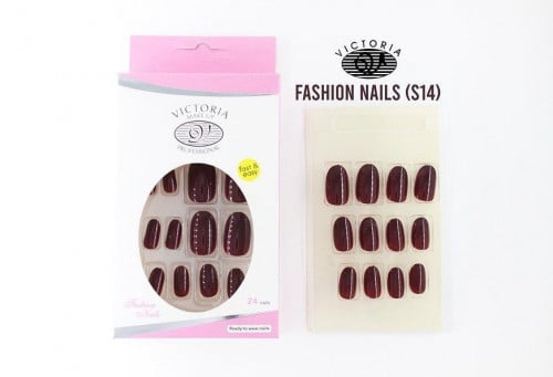 اظافر صناعية لاصقة من فيكتوريا S14