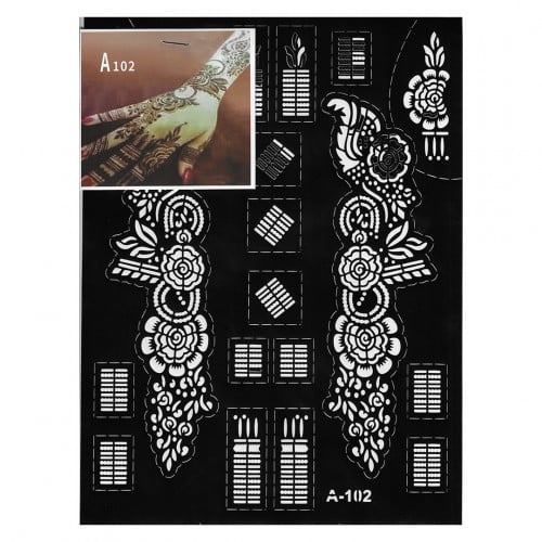 استكر نقش الحناء لليدين A-102
