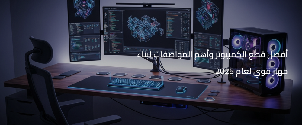 أفضل قطع الكمبيوتر وأهم المواصفات لبناء جهاز قوي لعام 2025
