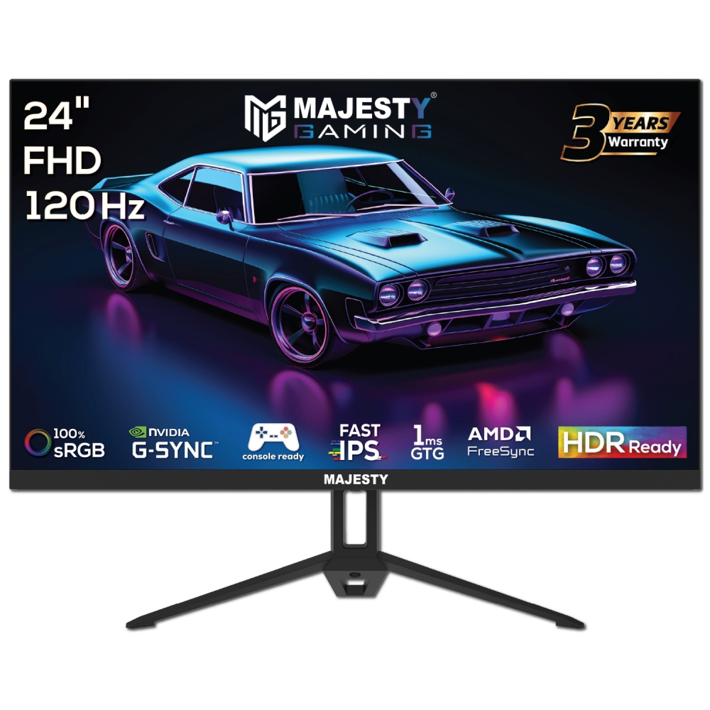MAJESTY GAMING MONITOR 24 inch 23.8 120HZ IPS FHD