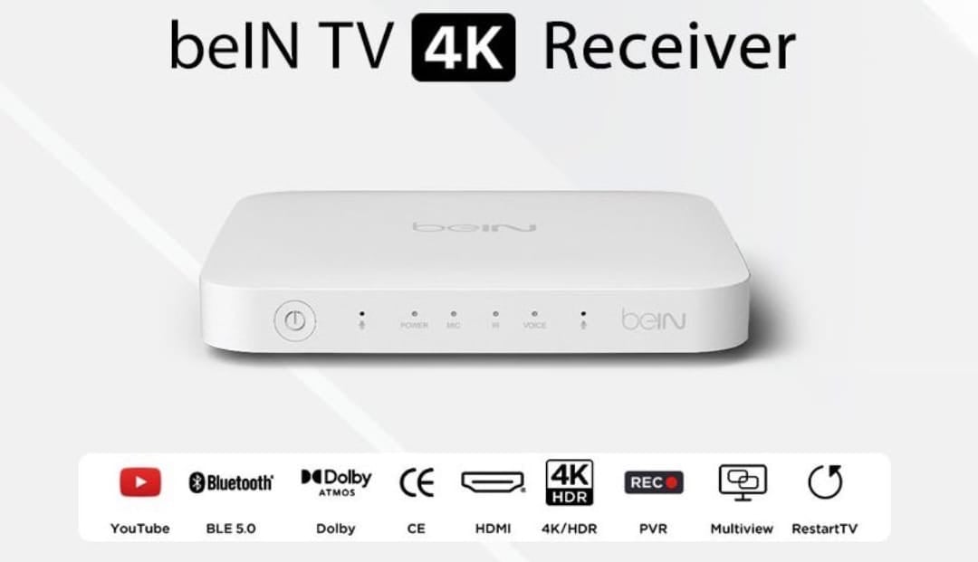 رسيفر beIN tv 4K مع اشتراك سنة باقة قمة مع كاس الع...